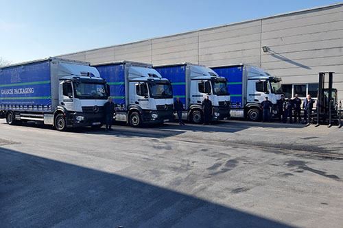 Gaasch logistics fleet and warehouse